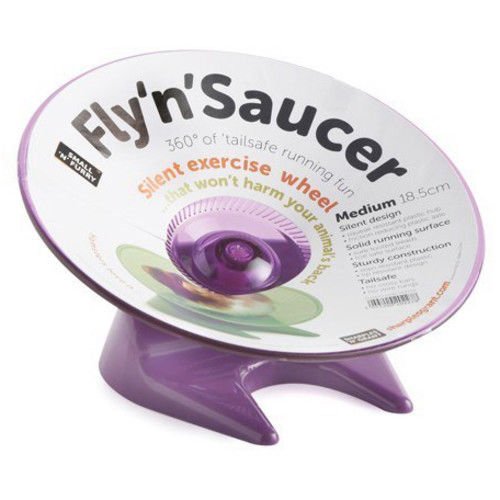 Sharples N Grant Flying Saucer Running Jogging Disc Exercise Dish Wheel Safe & Silent Toy (Medium - 18.5cm (7.25"), Purple)