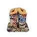 Baitaihem Plush Lined Double Eyeglasses Holder Stand Protective Glasses Holder Case Rests Securely on Desk or Nightstand(Floral Design)