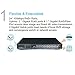 GW Security GWSW1602G 10/100Mbps Desktop/Rackmount 16 Port PoE Switch, Max 30W each POE port, 2 Uplink ports and 2 Gigabit Fiber Optical SFP ports, Up to 820FT Transmission Distance