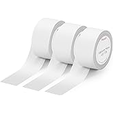 MakeID L1-C Label Maker Tape, 3-Roll 16mm x 4m (0.63" x 13') Continuous Thermal Laminated Refills for Office Labeling