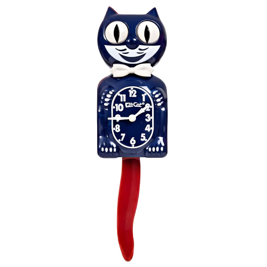 Red, White & Galaxy Blue Kit-Cat Clock