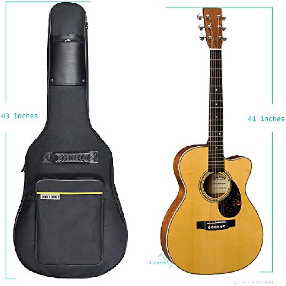 Acoustic & Classical Guitar Bags Cases Sure Luxury 41 Inch Soft Gig