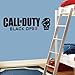 Call of Duty Black Ops 2 - Wall Decal Art Sticker boy's bedroom playroom hall (Color: Black Size: Medium)