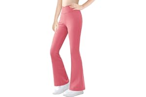 ADARL Girls Flare Leggings Crossover High Waisted Bootcut Athletic Workout Dance Yoga Pants Preppy Bell Bottoms,No Pockets