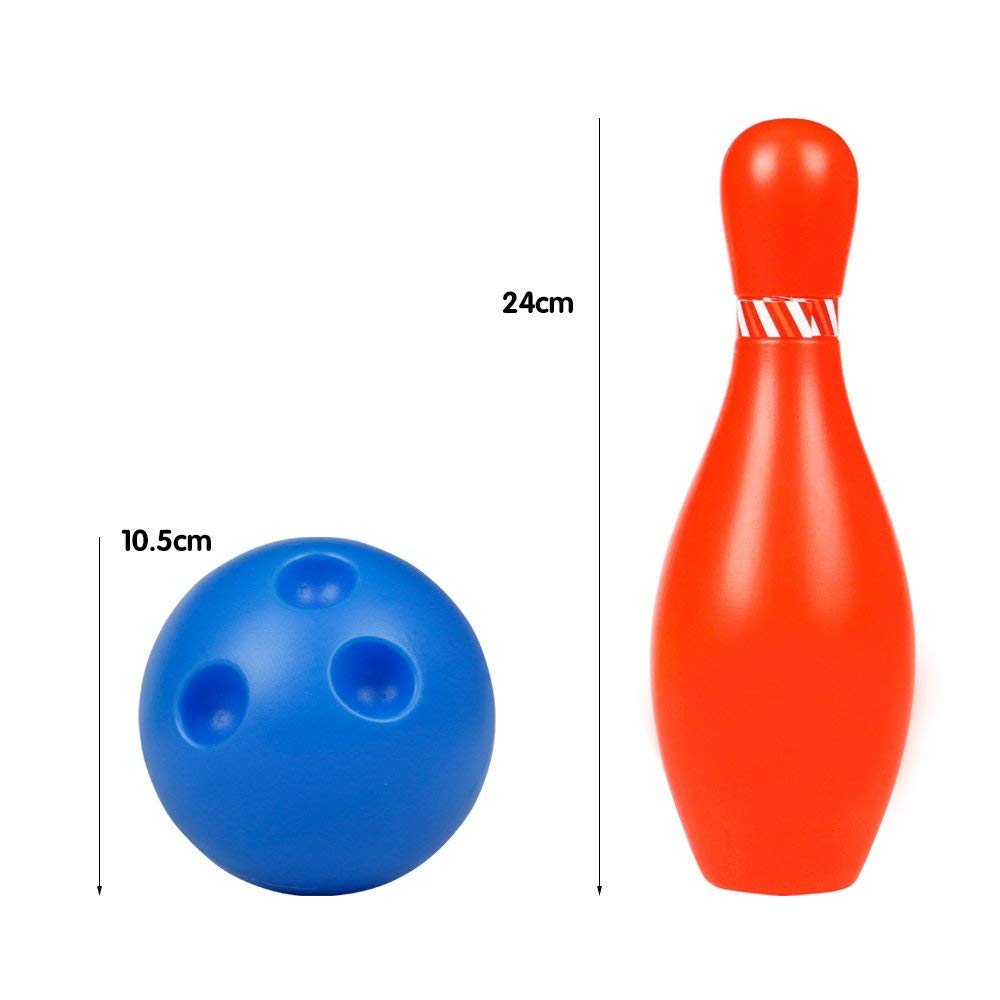 Juego de bolos Skittles Juego de bolos para jugar al aire libre de interior con bolas para niños de 3 a 5 años de edad 6 7 8, de gran tamaño