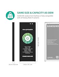 Batería de repuesto para Samsung Galaxy Note 4, S5, J3 y J5