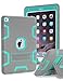 iPad Pro Case, iPad Pro 12.9 Inch Case,TOPSKY [Kickstand Feature],Shock-Absorption/High Impact Resistant Armor Defender Heavy Duty Case for iPad Pro 12.9 inch 2015 Release,with Stylus, Grey/Green