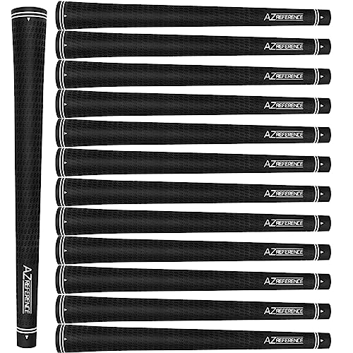 Black Golf Grips Standard Size Set of 13, Anti-Slip