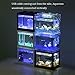 AUOKER Mini Cube Aquarium, USB Desk Plastic Fish Tank with LED Light for Betta Goldfish and Other Small Fishes, Ideal for Office Living Room Coffee Table Desk Decorationthumb 2