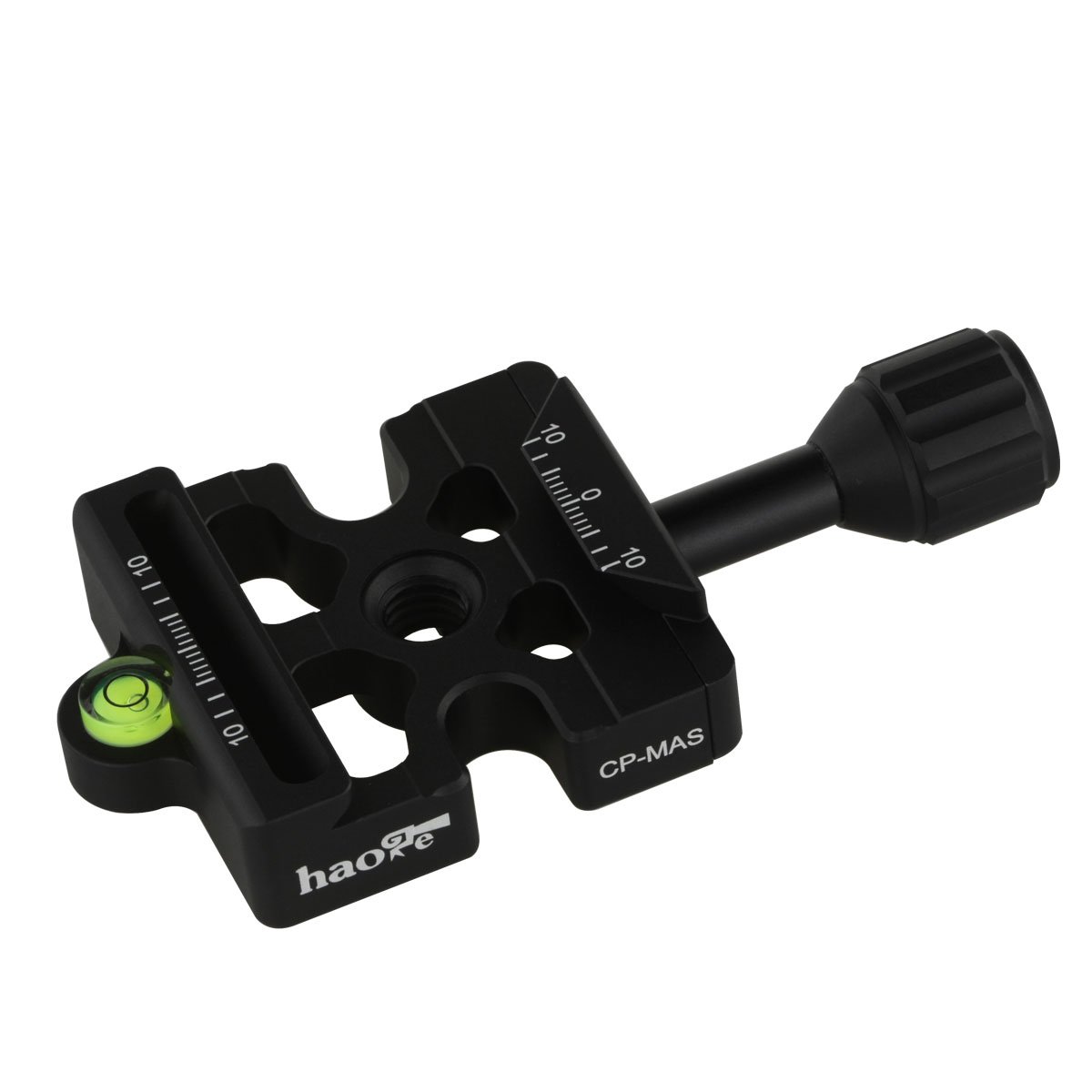 Haoge CP-MAS Screw Knob Quick Release Clamp Adapter Compatible with Arca Swiss/Manfrotto 200PL-14 RC2 Plate for Camera Tripod Ballhead Monopod Ball Head Clamp