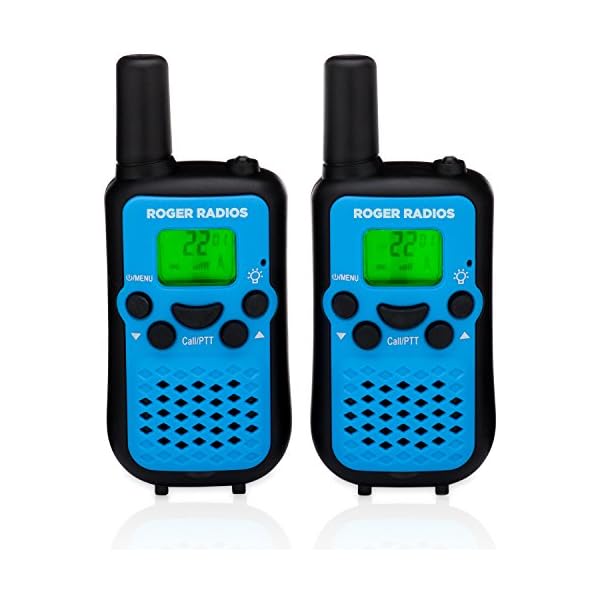 Walkie-Talkies-for-kids-ROGER-RADIOS-Up-to-3-Miles-22-Channels-Plain-English-instructions-Durable-two-way-2-way-for-children-boys-and-girls-Batteries-not-included