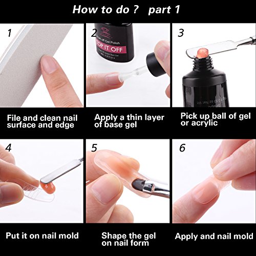 Makartt P-01 Poly Gel Kit PolyGel Nail Enhancement Professional Nail Technician All-in-One French Kit