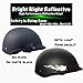 Bright Knight Reflective Flame Stickers, 4 Pcs Black Reflective Car Sticker Decal with 3M Retro-Reflective Vinyl, Self-Adhesive Outdoor Waterproof Safety Flame Decals for Trucks, Cars, and Helmets