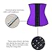 Charmian Women's Latex Waist Training Underbust Corset Weight Loss Body Shaper Purple X-Large