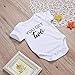 Mini honey 2Pcs Infant Twins Baby Boys Girls Short Sleeve Letter Print Romper Bodysuit Summer Outfit Clothes White