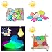 Solar 400 Pcs Colorful Glowing Stones, Glowing Garden Resin Pebbles,Garden Decor Glowing Stones Luminous Rocks for Outdoor Walkway Driveway,Luminous Stones for Plants Pot, Fish Tank,Swimming Pool etc