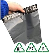 G4GADGET 50 Micron 14 x 21 Polythene Mailing Bags Self Seal Grey view 8