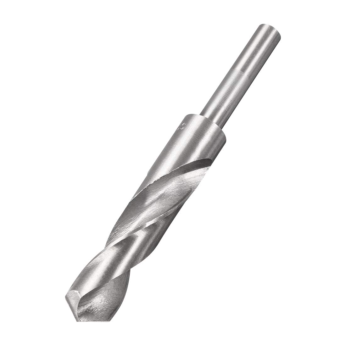 sourcing map Reduced Shank Drill Bit 19.5mm High Speed Steel HSS 4241 with 1/2 Inch Straight Shank