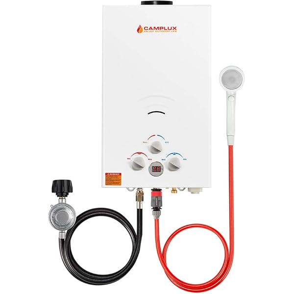 Amazon.com: Tankless Water Heater Propane Shower, 2.64GPM/10Litre Capacity,  6-IN-1 Multiple Protection, 7 More Usage Scenarios, Low Pressure Startup,  Black… : Everything Else