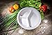 [125 COUNT]Harvest Pack 10-inch Compostable 3 Compartment Disposable Paper Plates, Round Divided Eco-Friendly Bagasse Plates for Party Dinner, Made from Eco-friendly Sugarcane Plant Fibers