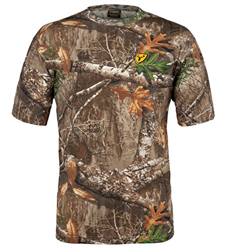 Scent Blocker Men's Short Sleeve Cotton T-Shirt (Realtree Edge, Large)