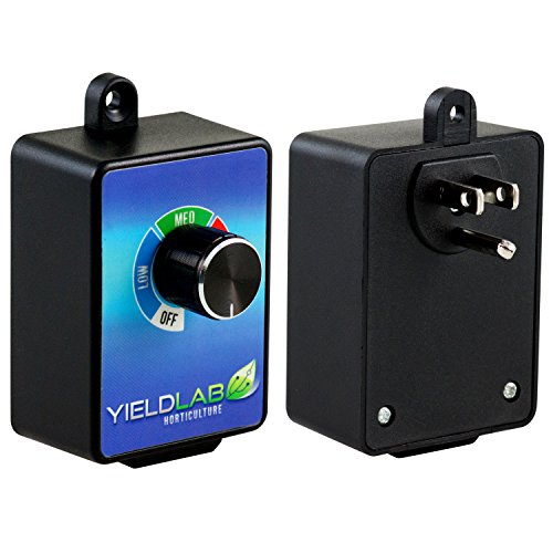 Yield Lab 3 Speed Fan Controller For Grow Tent and HVAC Intake and Exhaust Duct Fan (In-Wall)