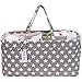 Hinwo Baby Diaper Caddy 3-Compartment Infant Nursery Tote Storage Bin Portable Car Organizer Newborn Shower Gift Basket with Detachable Divider and 10 Invisible Pockets for Diapers & Wipes (Grey Star)
