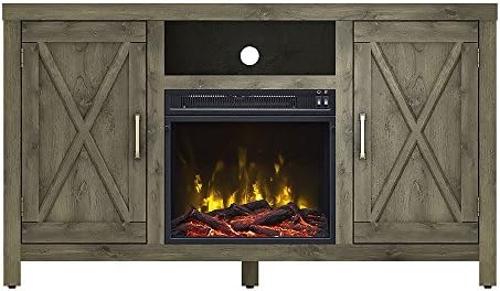 Lawson Electric Fireplace Media Console, Spanish Gray