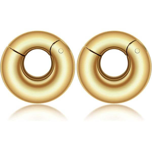 4-Piece Snail Spiral Acrylic Ear Stretchers - Gauge Taper Plugs For Ear Lobe