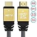 HDMI Cable 5ft High Speed HDMI 2.0 18Gbps Supports 4K @ 60Hz 2160p HD 1080p,Gold Plated Connectors & Audio Return - Video 4K 1080p 3D - Xbox PS3 PS4 PC Apple TV 19 + 1 Copper Ethernet（5 feet）