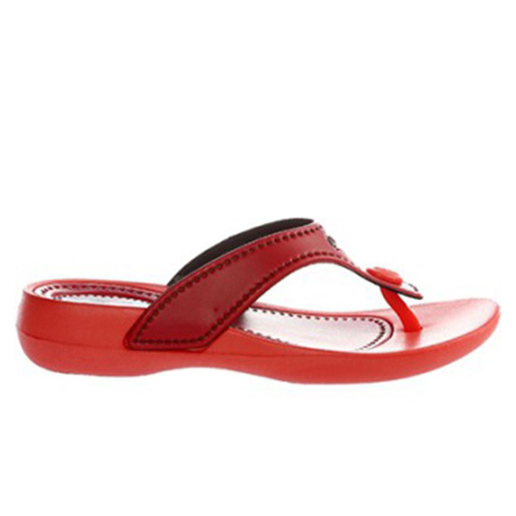 adda women's red synthetic house slippers