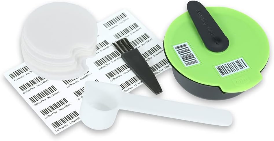 My-Cap Reusable Coffee Capsule Disc with Silicone Lid for Bosch Tassimo Brewer, Reuse, Refill, Refillable