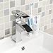 SARLAI Single Handle Waterfall Bathroom Sink Faucet Mixer Tap, (Chrome Finish)