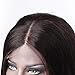 Brazilian Middle Part Lace Front Wig for Black Women 150 Density 13x5 Silky Straight Lace Wigs Pre Plucked with Baby Hair Virgin Lace Frontal Wigs Queen Plus Hair (18inch, middle part wigs)