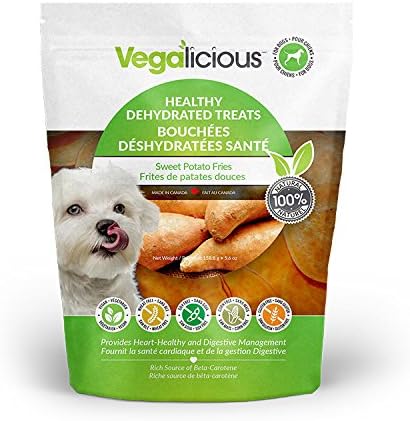 Vegalicious 1 Pouch 90724 Sweet Potato Fries Healthy Dehydrated Dog Treats, 158.8g/5.6 oz
