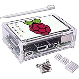 TFT Touch Screen, Kuman 3.5 inch 320x480 Resolution TFT LCD Display with Protective Case + 3 x Heat sinks+ Touch Pen for Raspberry Pi 3 Model B, Pi 2 Model B &amp; Pi Model B (TFT Touch Screen)