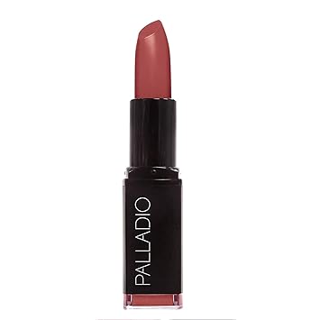 Palladio Beauty Matte Lipstick - Rich Red, Long Lasting Lip Shade with Creamy and Velvet Smooth Finish - Royal Rum Color (3.7 g)