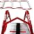 HYNAWIN Portable Two Story Fire Ladder Emergency Escape Ladder, 15 Foot with Wide Steps V Center Support and Anti-Slip Rungs