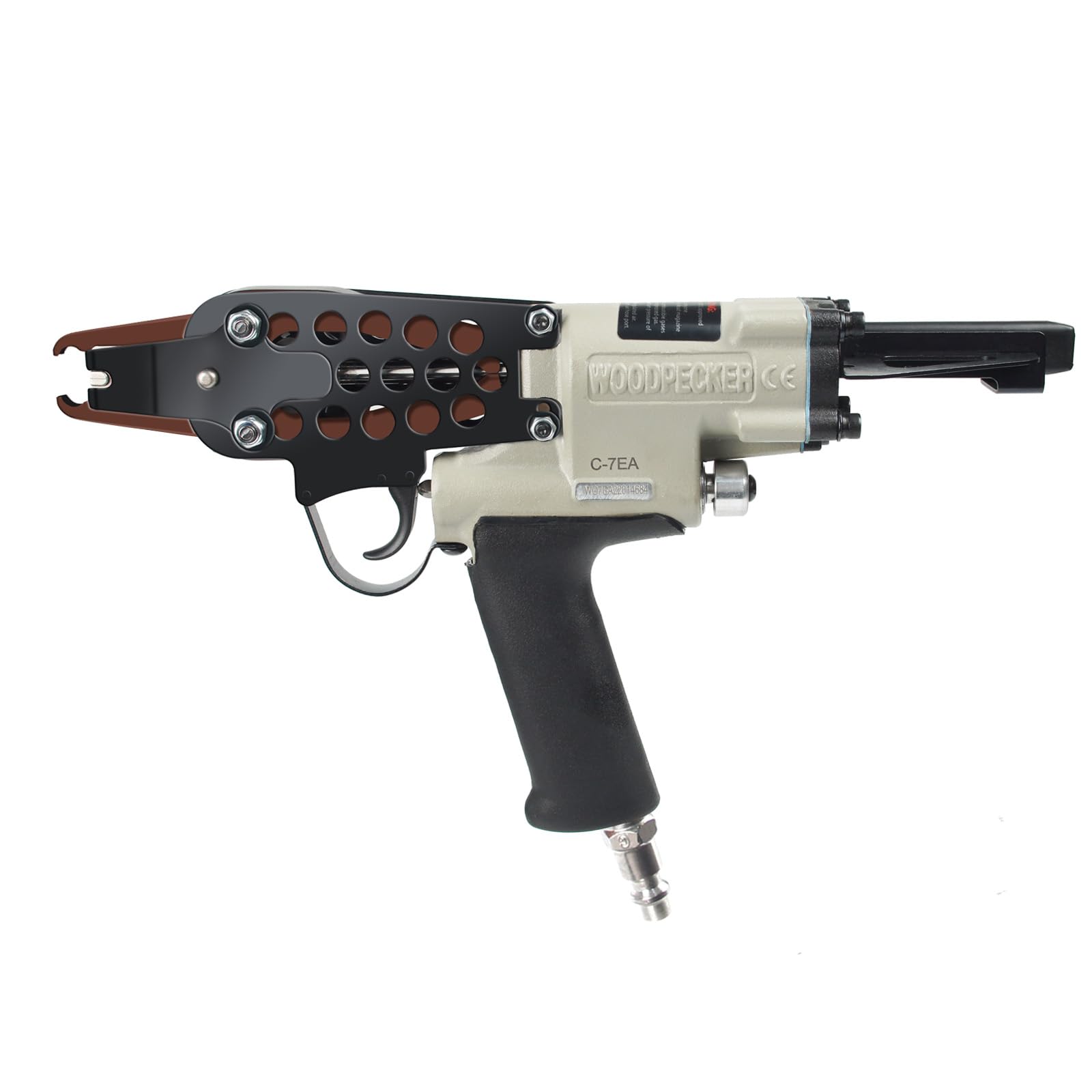 WOODPECKER C-7EA Pistola neumática de anillo de cerdo calibre 15 de 3/4 pulgadas