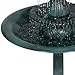 Best Choice Products 3-Tier Indoor Outdoor Polyresin Pedestal Bird Bath Fountain Decor w/Pump, Green