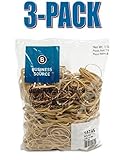 [VALUE PACK] Business Source Rubber Bands - 1 lb. Bag - Assorted Sizes (15745) (3-PACK)