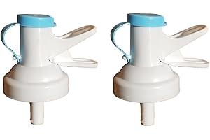 Water Dispenser Valve * 2-Pack * Fits 50mm THREADED TOP ONLY! 3 or 5 Gallon Bottles – BPA-Free, Reusable Spigot Cap – Compatible with American Maid Jugs – Easy-Install Faucet by XYZ Boat Supplies