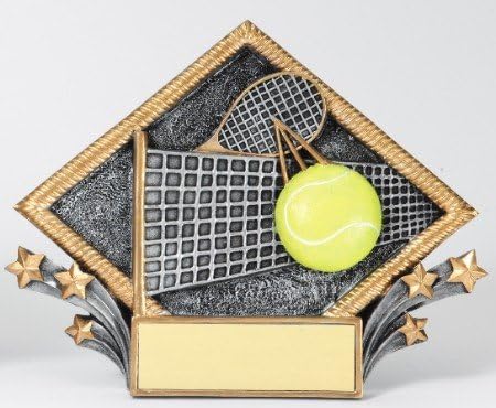 Tennis Diamond Plate Trophy