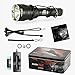 Heider AGX Ultra Power Military Standarts Flashlight - CREE LED - Incredible Lightning Distance with 49 Feet Diving Capacity - Gold Plated Inner Parts - Rechargeable Battery and Charger Included