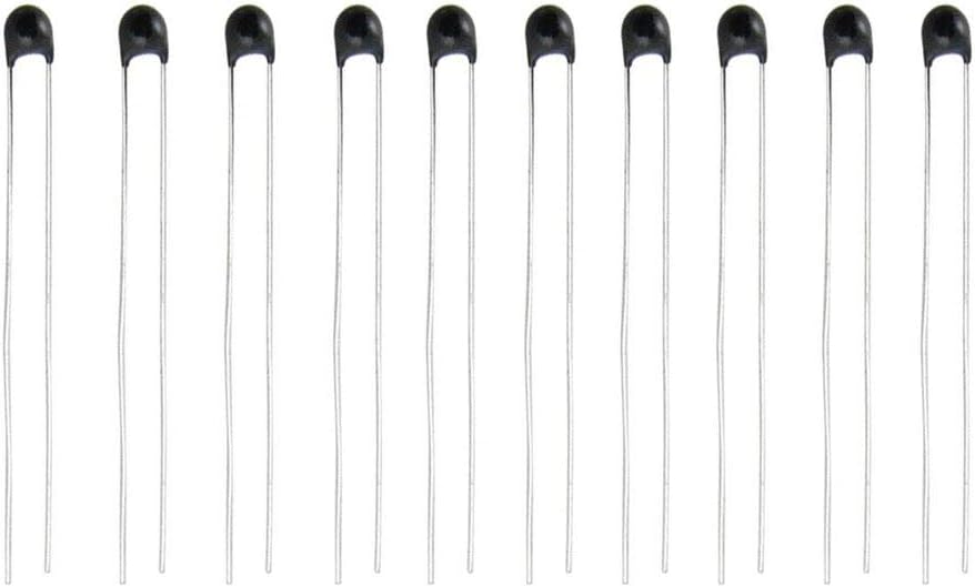 Swiftswan 10 pcs Thermistor Temperature Sensor NTC MF52-103 3435 10K ohm 5% New