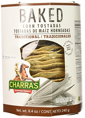 Charras Baked Tostadas, Natural, 8.5 Ounce (Pack of 8)