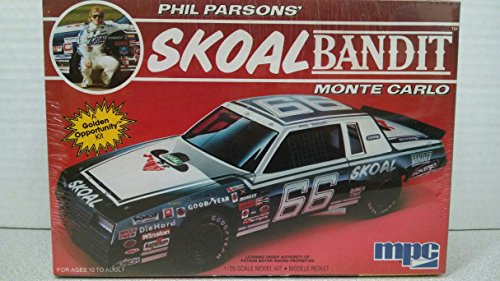 MPC 1-1304 Skoal Bandit Phil Parsons' 1985 Monte Carlo 1/25 scale plastic model kit-Needs assembly