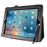 Mobility iPad Folio Tablet Case - PU Leather Protective Folding Magnetic Smart Case with Stand - Auto Sleep / Wake Feature - Fits Apple iPad 2, 3 & 4 - With Stylus Holder and Free Stylus - Black