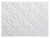 Fasade Easy Installation Rings Gloss White Backsplash Panel for Kitchen and Bathrooms (18