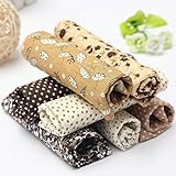 KINGSO 7PCS Cotton Fabric Bundles Quilting Sewing DIY Craft 19.7x19.7inch Brown
